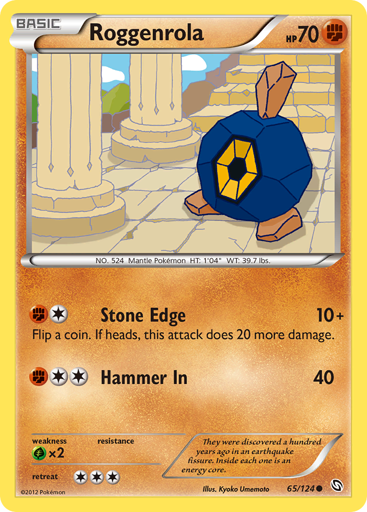 Roggenrola 65 Common card from Dragons Exalted