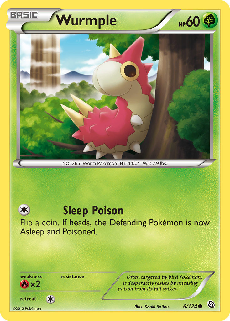 Wurmple 6 Common card from Dragons Exalted