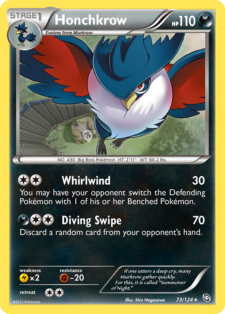 Honchkrow 73 Rare card from Dragons Exalted