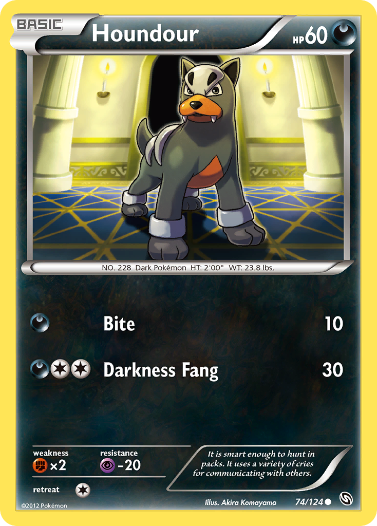 Houndour 74 Common card from Dragons Exalted