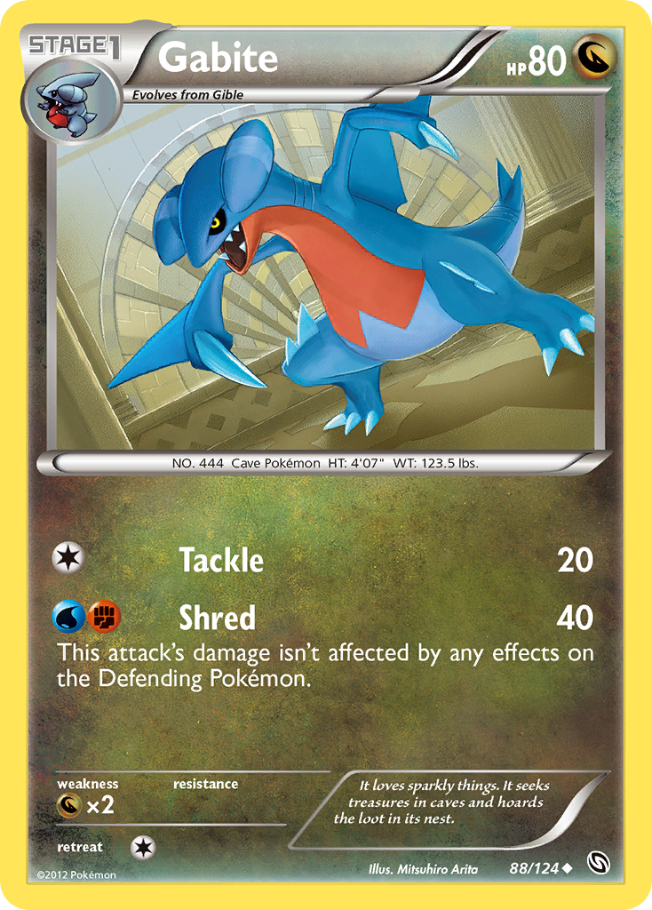 Gabite 88/124 Uncommon card from Dragons Exalted