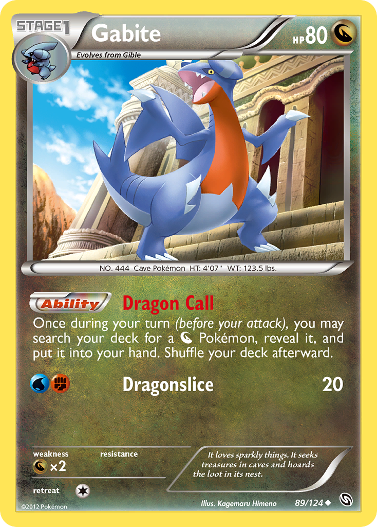 Gabite 89 Uncommon card from Dragons Exalted