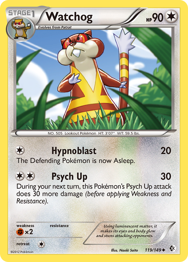 Watchog 119 Uncommon card from Boundaries Crossed