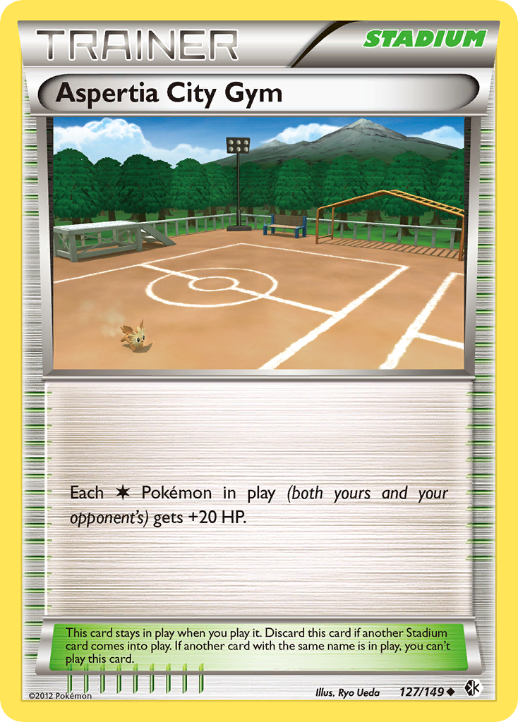 Aspertia City Gym 127 Uncommon card from Boundaries Crossed