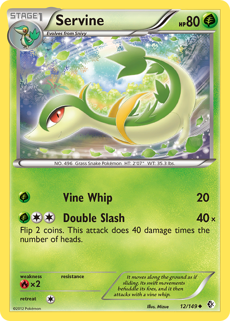 Servine 12/149 Uncommon card from Boundaries Crossed