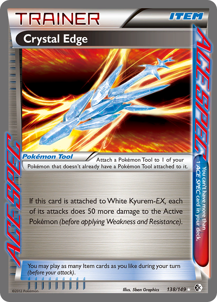 Crystal Edge 138 Rare ACE card from Boundaries Crossed