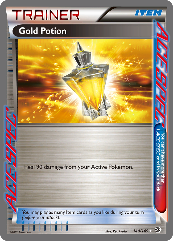 Gold Potion 140 Rare ACE card from Boundaries Crossed