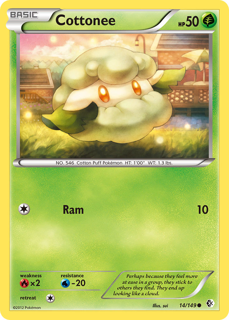Cottonee 14/149 Common card from Boundaries Crossed