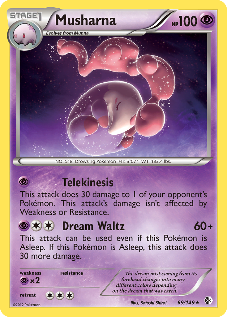 Musharna 69 Rare card from Boundaries Crossed