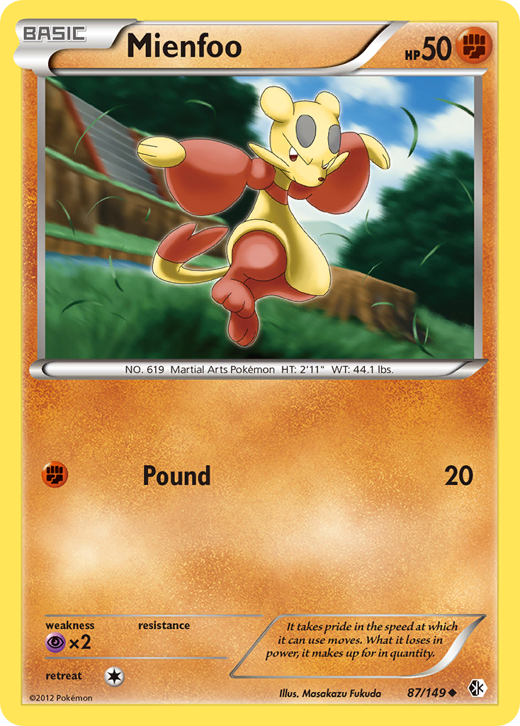Mienfoo 87 Uncommon card from Boundaries Crossed