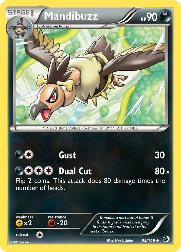 Mandibuzz 93/149 Uncommon card from Boundaries Crossed