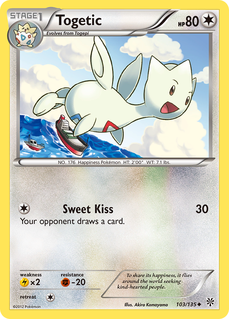 Togetic 103 Uncommon card from Plasma Storm