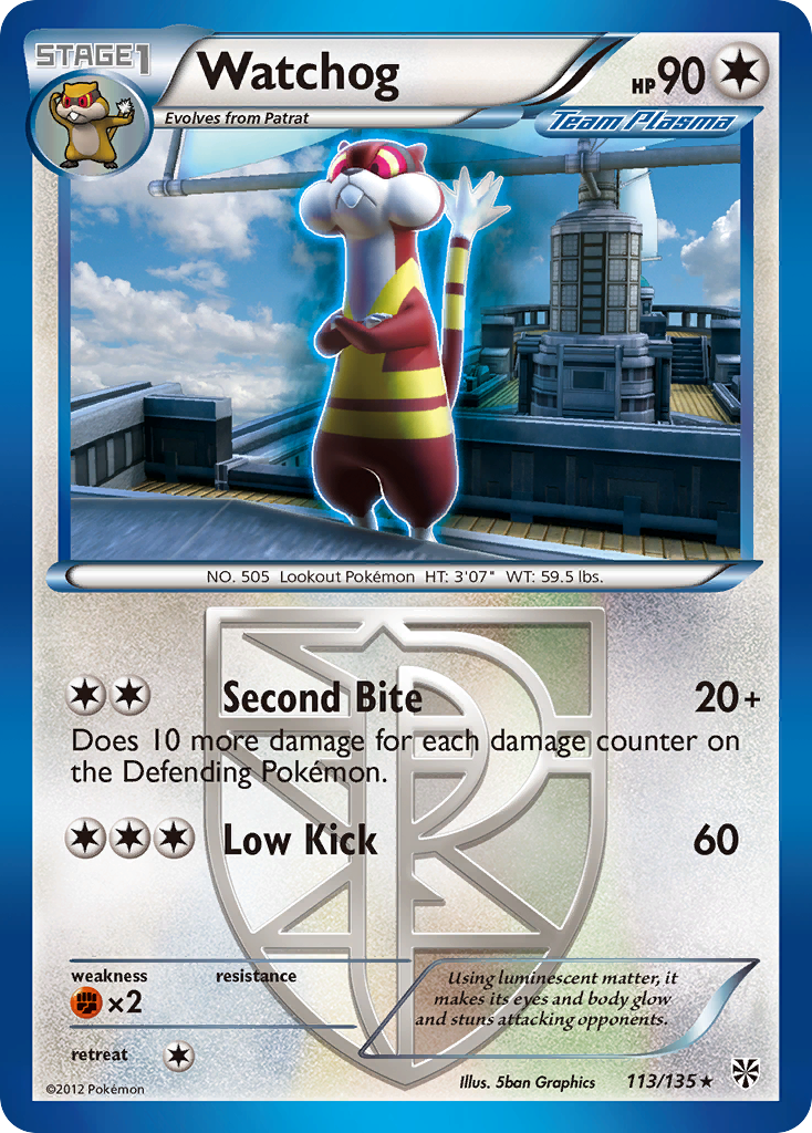 Watchog 113 Rare card from Plasma Storm