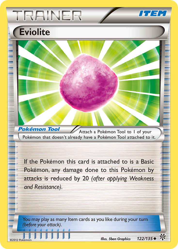 Eviolite 122 Uncommon card from Plasma Storm