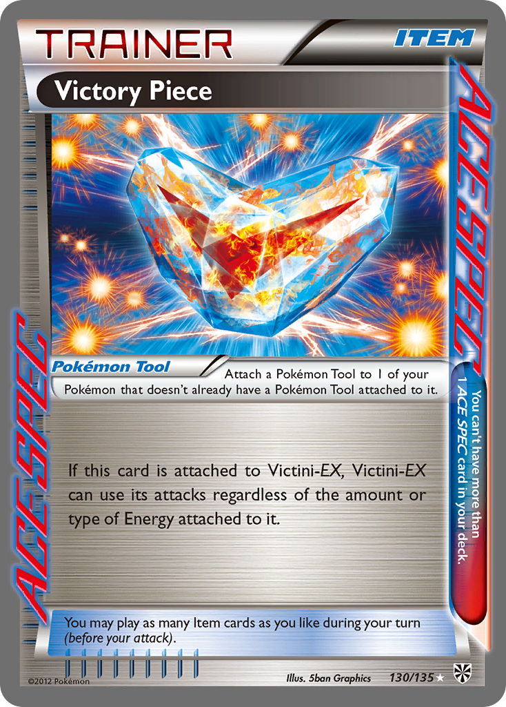 Victory Piece 130 Rare ACE card from Plasma Storm