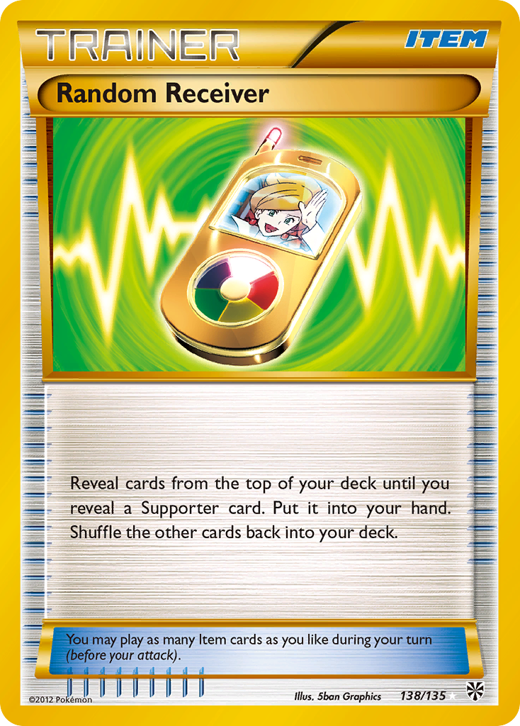 Random Receiver 138 Rare Secret card from Plasma Storm