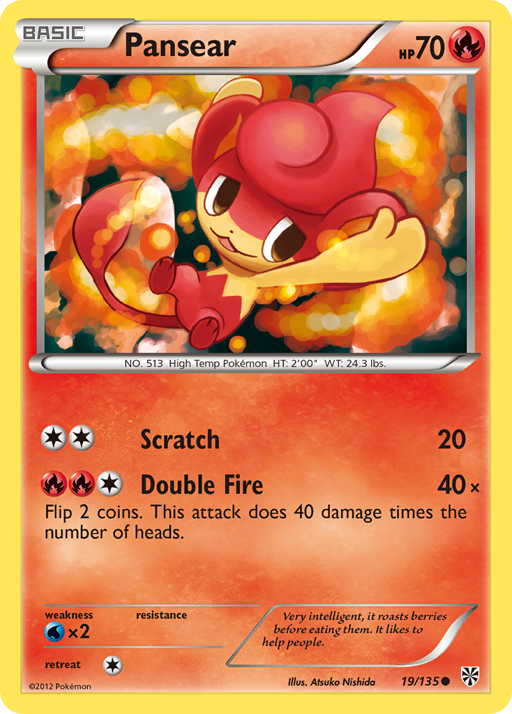 Pansear 19/135 Common card from Plasma Storm