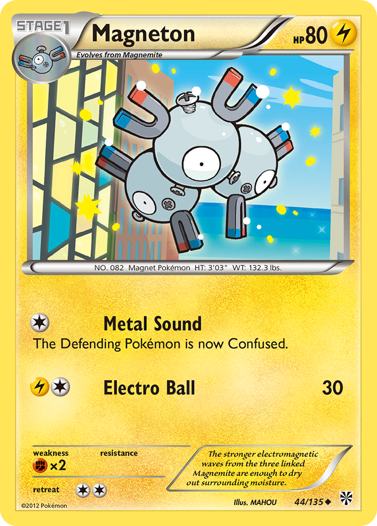 Magneton 44 Uncommon card from Plasma Storm