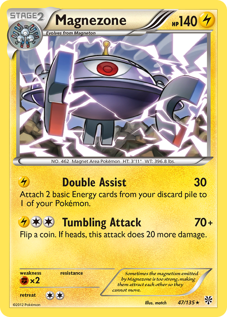 Magnezone 47 Rare card from Plasma Storm