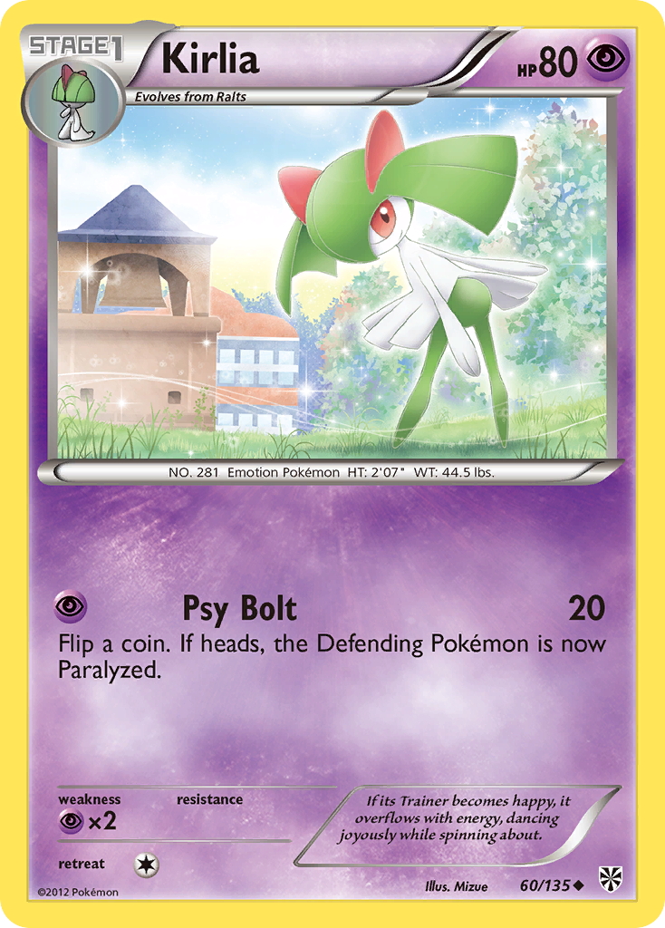Kirlia 60 Uncommon card from Plasma Storm