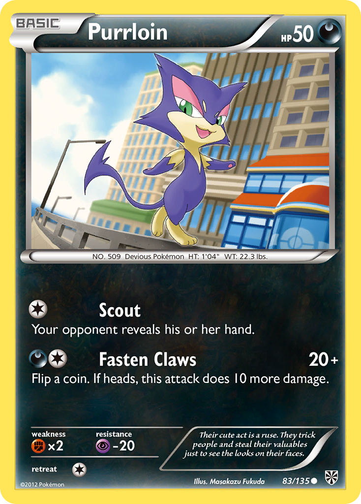Purrloin 83/135 Common card from Plasma Storm