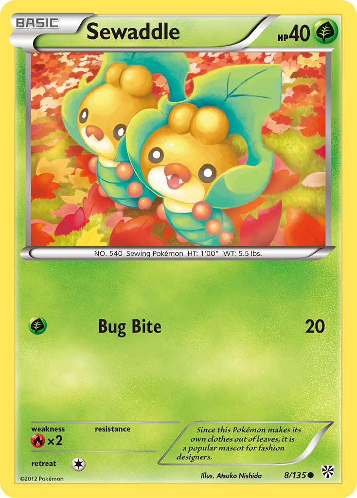 Sewaddle 8/135 Common card from Plasma Storm