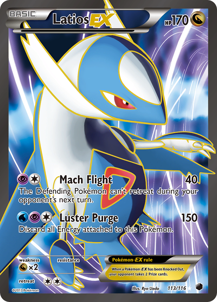 Latios-EX 113 Rare Ultra card from Plasma Freeze