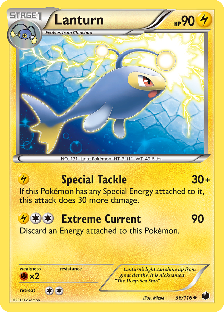 Lanturn 36 Uncommon card from Plasma Freeze
