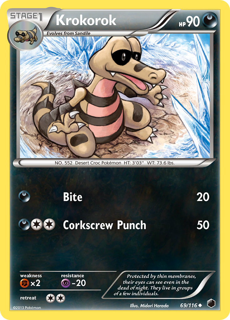 Krokorok 69 Uncommon card from Plasma Freeze