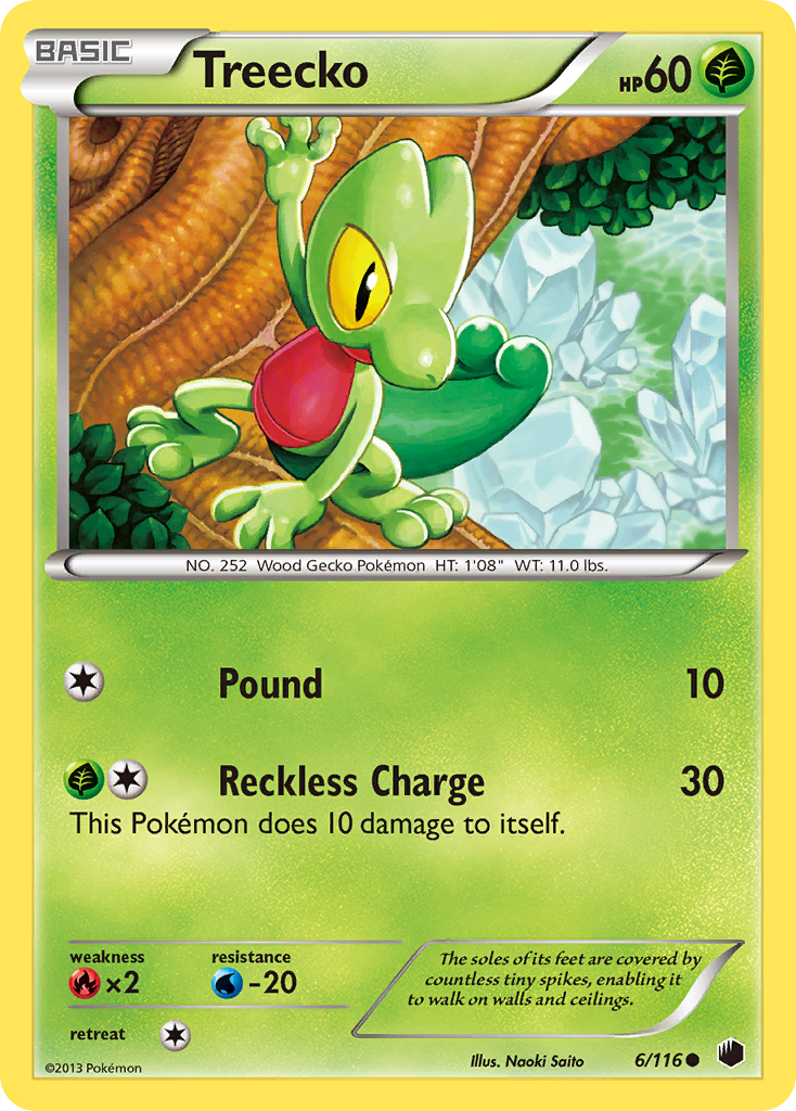 Treecko 6 Common card from Plasma Freeze