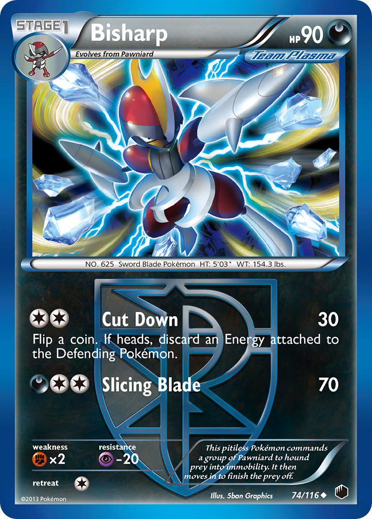 Bisharp 74/116 Uncommon card from Plasma Freeze