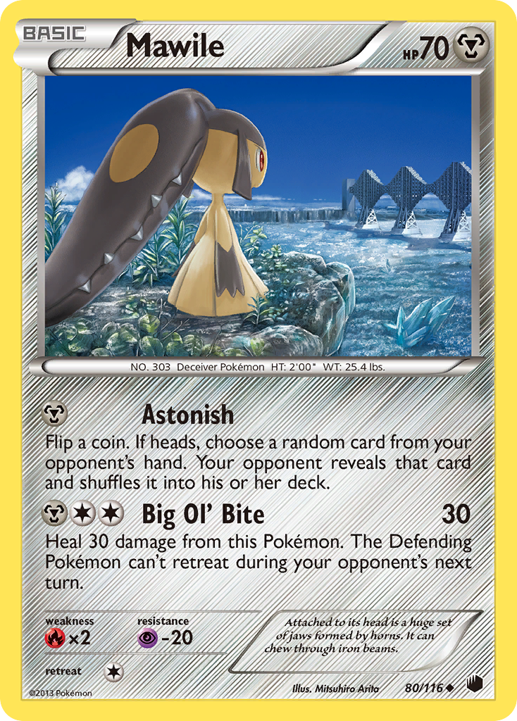 Mawile 80 Uncommon card from Plasma Freeze