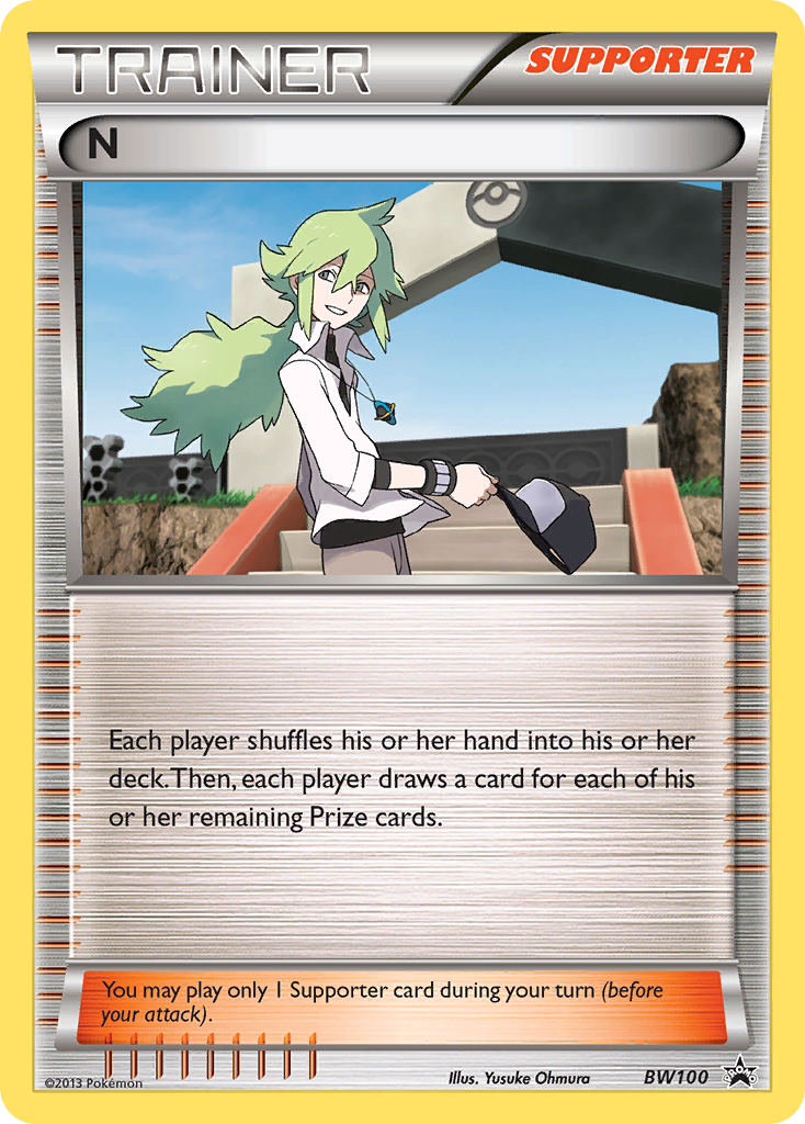 N BW100 Promo card from BW Black Star Promos