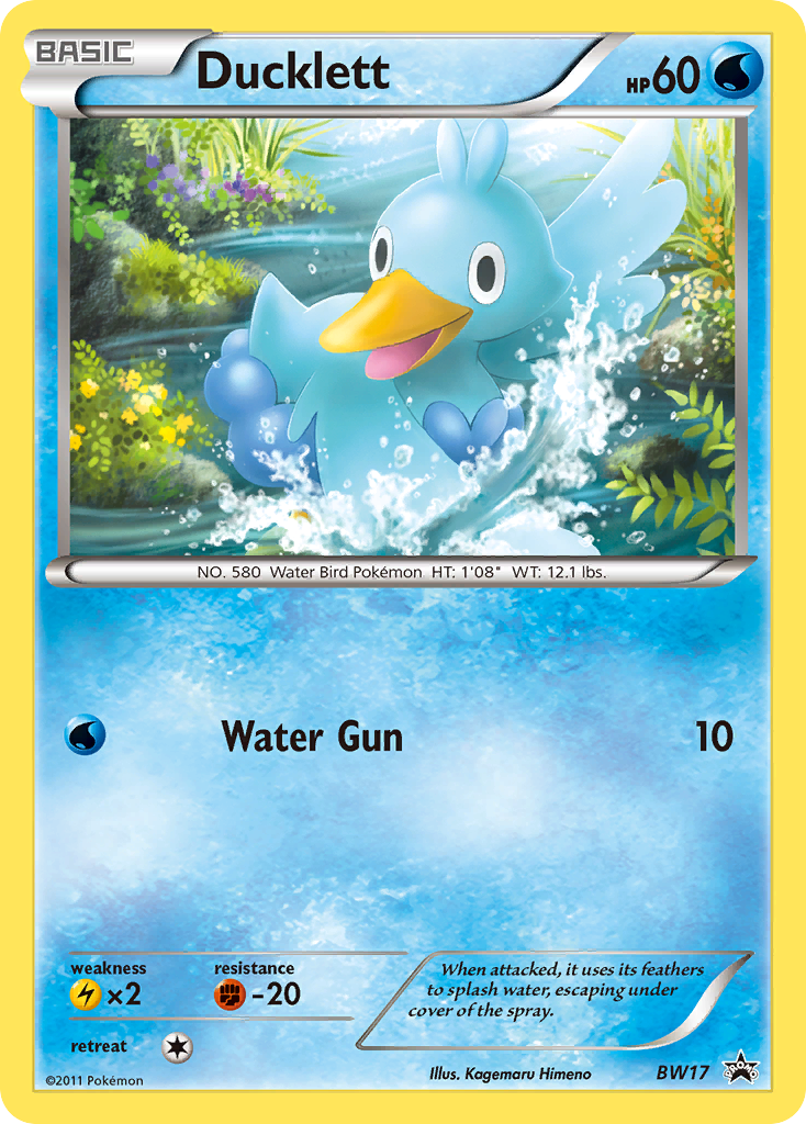 Ducklett BW17/101 Promo card from BW Black Star Promos