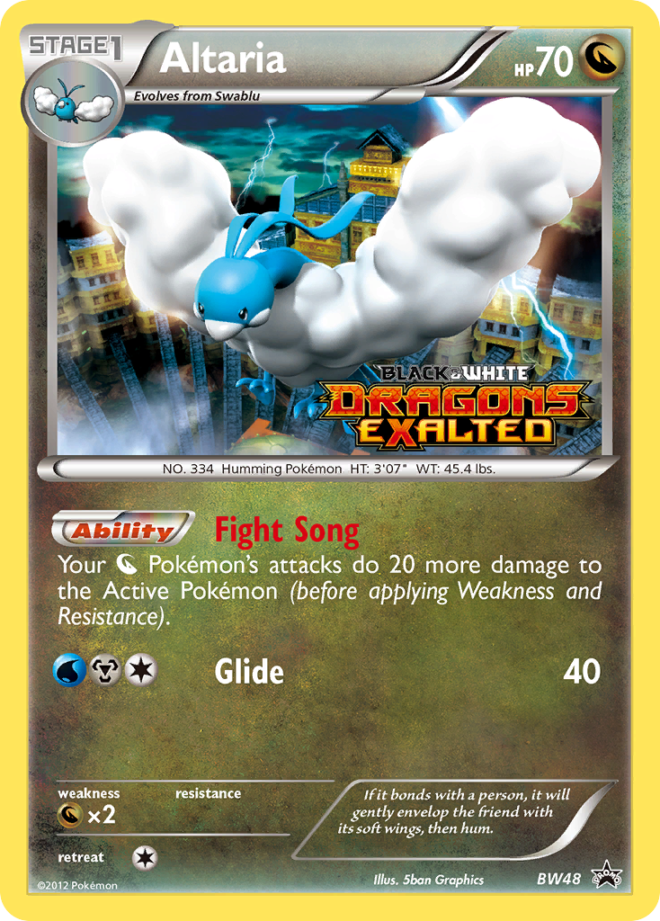 Altaria BW48/101 Promo card from BW Black Star Promos