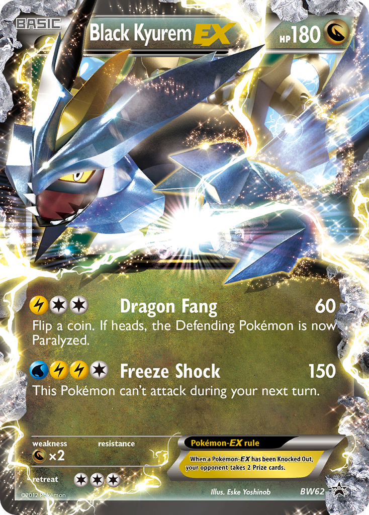 Black Kyurem-EX BW62 Promo card from BW Black Star Promos