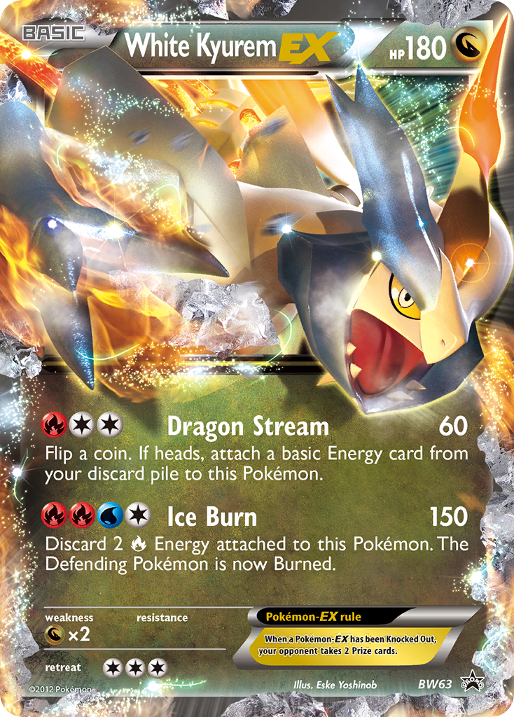 White Kyurem-EX BW63/101 Promo card from BW Black Star Promos