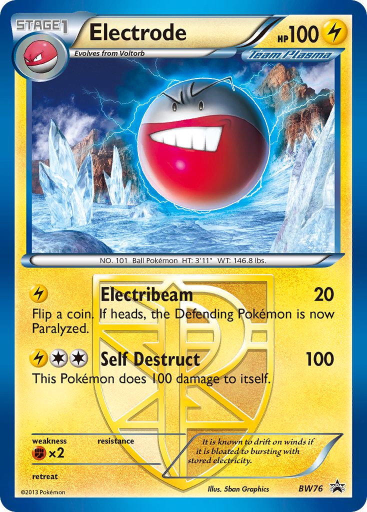Electrode BW76 Promo card from BW Black Star Promos