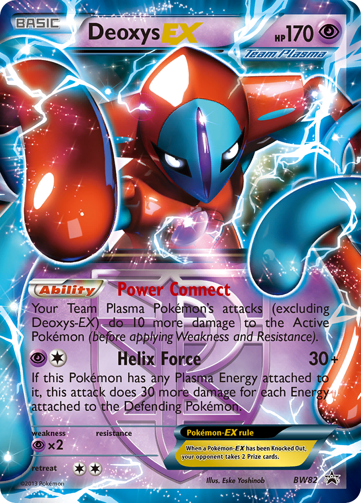 Deoxys-EX BW82 Promo card from BW Black Star Promos