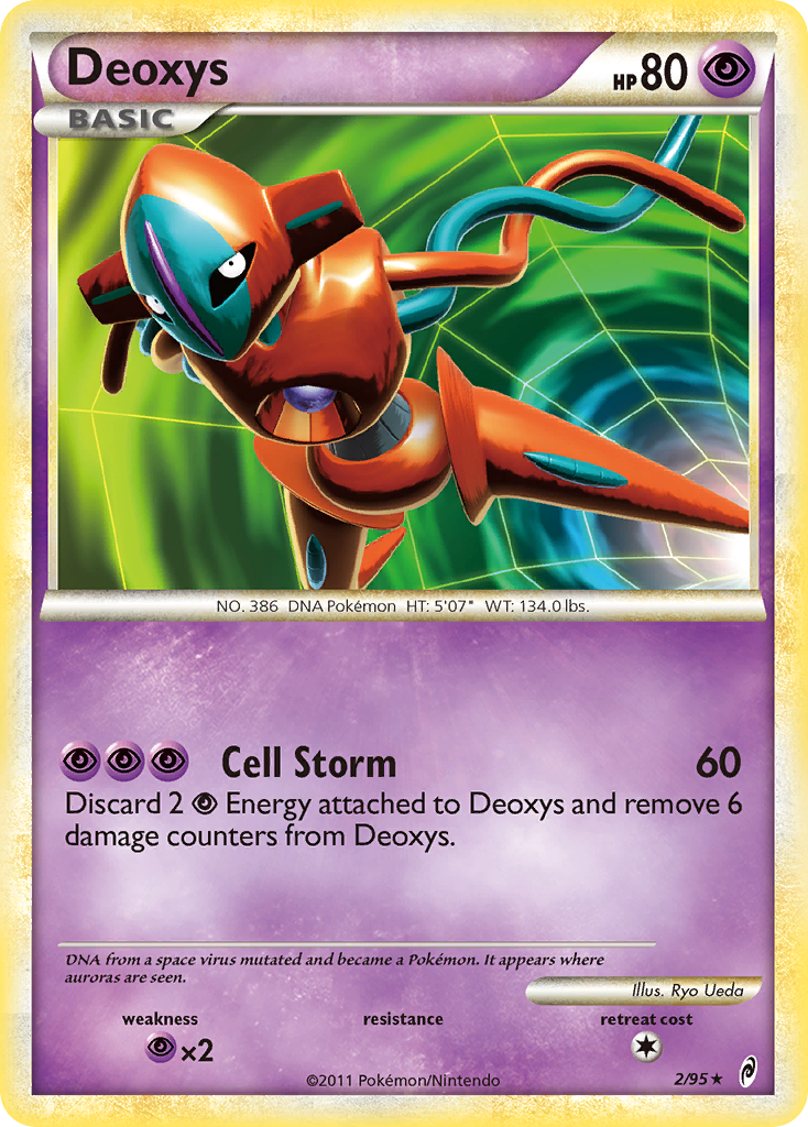 Deoxys 2/95 Rare Holo card from Call of Legends