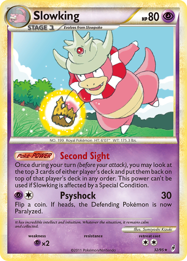 Slowking 32 Rare card from Call of Legends
