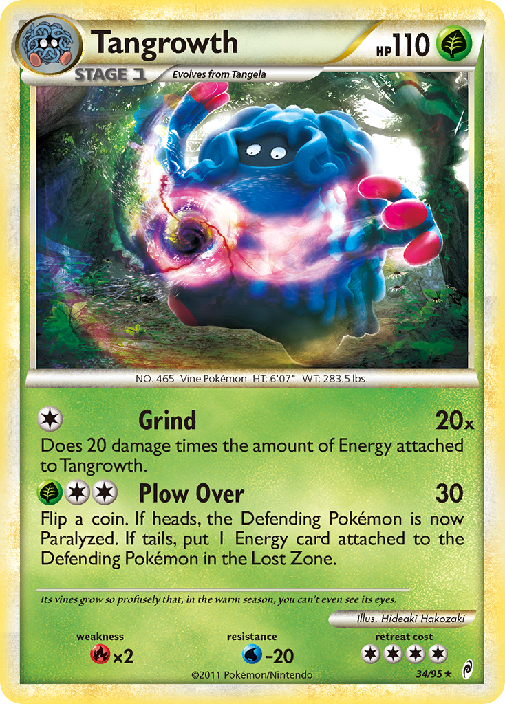 Tangrowth 34 Rare card from Call of Legends