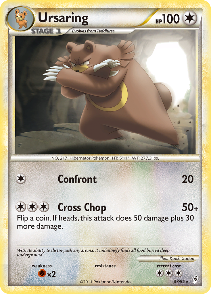 Ursaring 37 Rare card from Call of Legends