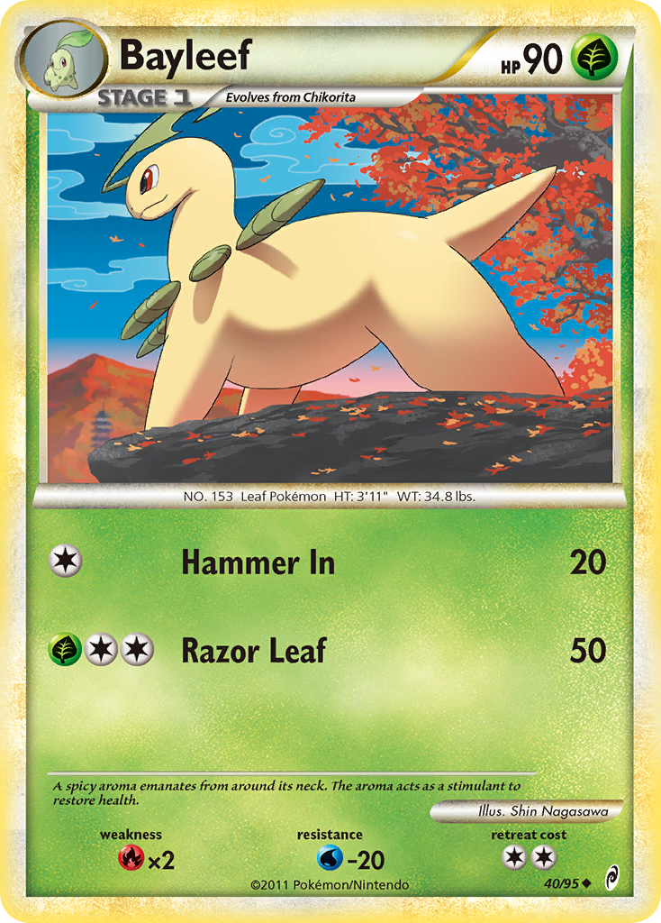 Bayleef 40 Uncommon card from Call of Legends