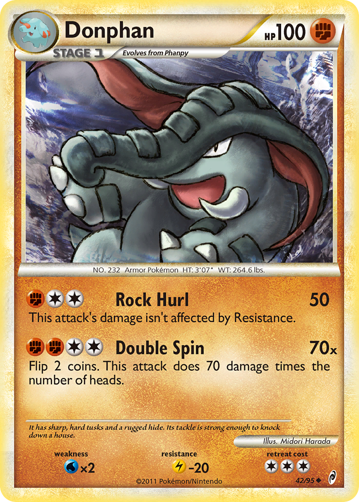 Donphan 42 Uncommon card from Call of Legends