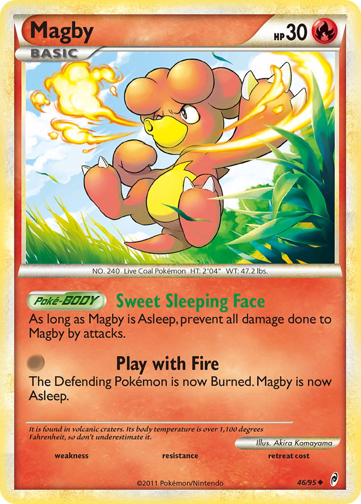 Magby 46 Uncommon card from Call of Legends