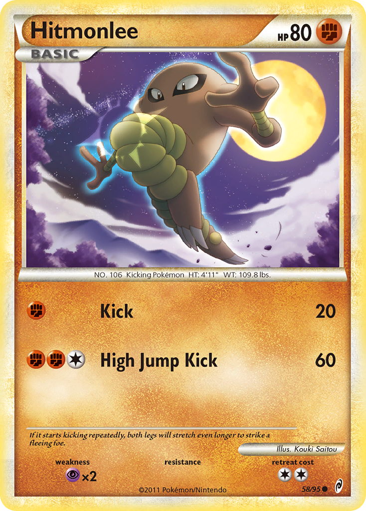 Hitmonlee 58 Common card from Call of Legends