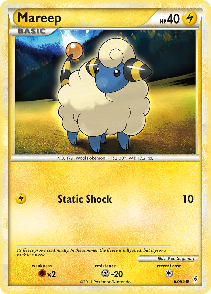 Mareep 63 Common card from Call of Legends