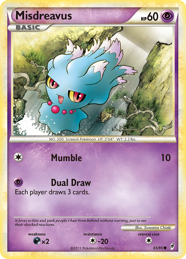 Misdreavus 65 Common card from Call of Legends