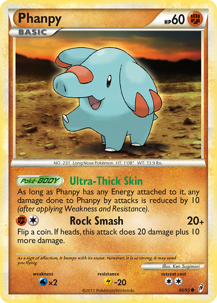 Phanpy 66/95 Common card from Call of Legends